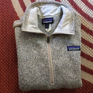 Patagonia quarter zip fleece pullover.